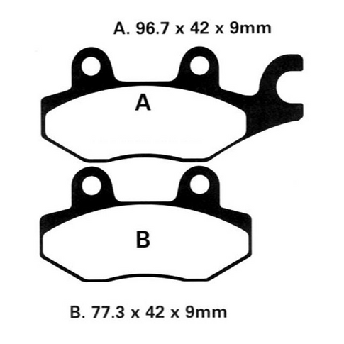Pastillas de freno delanteras Suzuki Burgman 125 EBC HH - sinterizadas FA197HH
