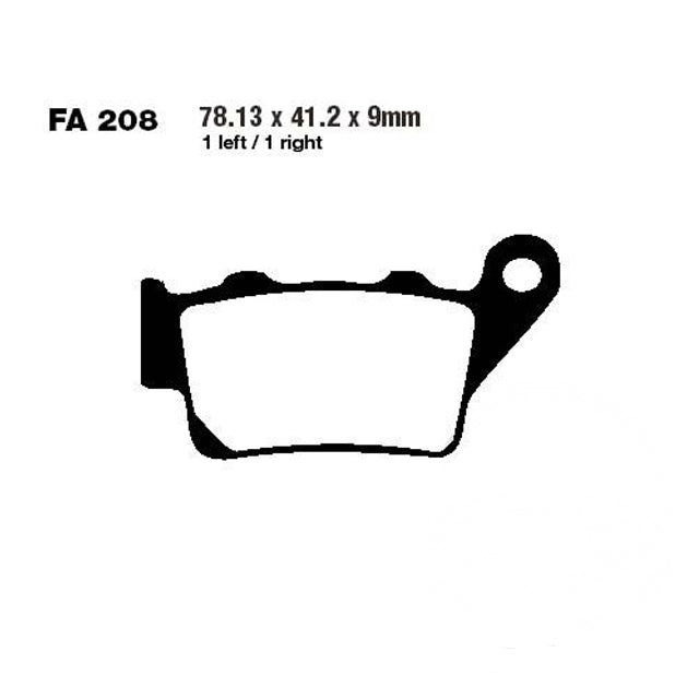 Pastillas de freno Husqvarna CR 125/250 95-01 EBC - sinterizadas FA208R