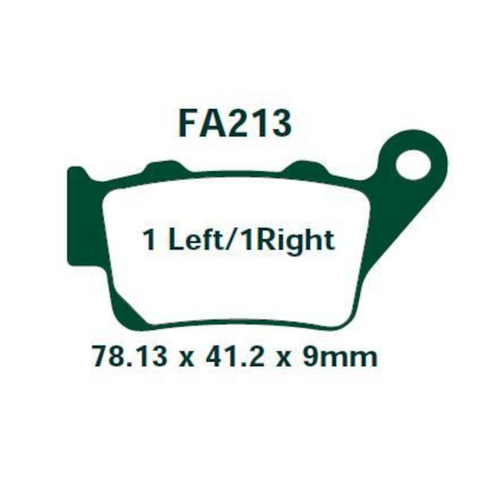 Pastillas de freno traseras Ducati Monster 797 17-21 EBC HH - sinterizadas FA213HH
