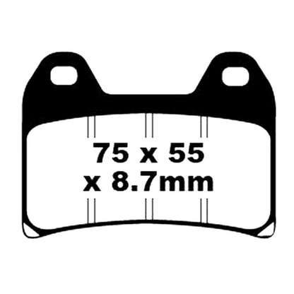 Pastillas de freno delanteras KTM Adventure 790 19-20 EBC HH - sinterizadas FA244HH