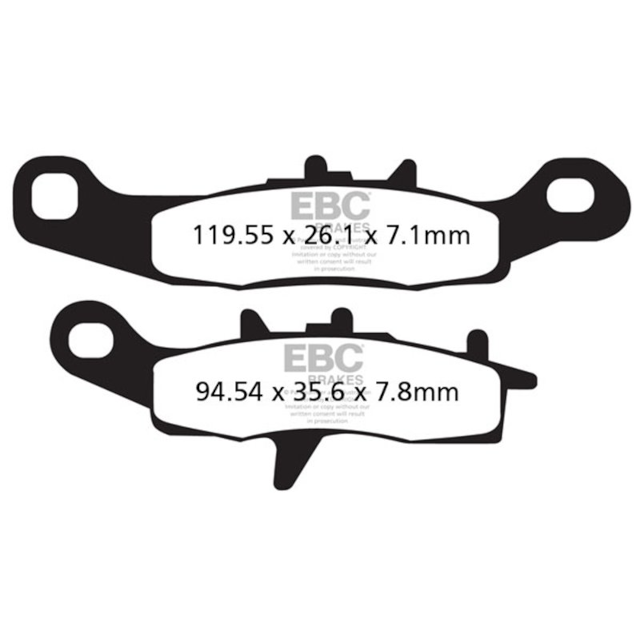 Pastillas de freno delanteras Kawasaki KX 85 / Suzuki RM 85 EBC - sinterizadas FA258R
