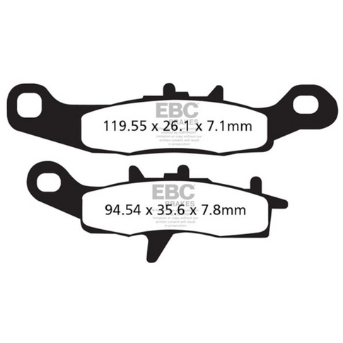 Pastillas de freno delanteras Kawasaki KX 85 / Suzuki RM 85 EBC - sinterizadas FA258R