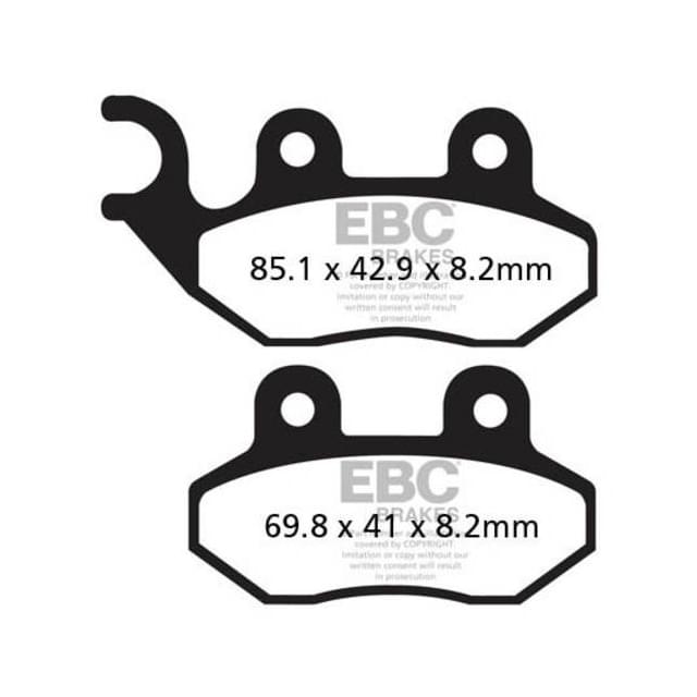 Pastillas de freno delanteras Sym Citycom 125/300 EBC HH - sinterizadas SFA264HH