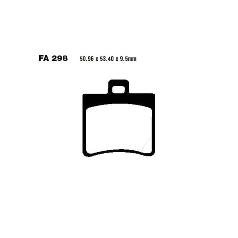 Pastillas de freno trasera Aprilia arrecife 125/200/250 >2004 EBC - orgánicas FA298