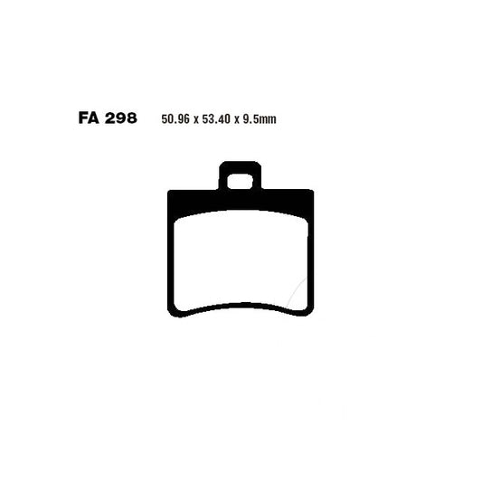 Pastillas de freno trasera Aprilia arrecife 125/200/250 >2004 EBC - orgánicas FA298