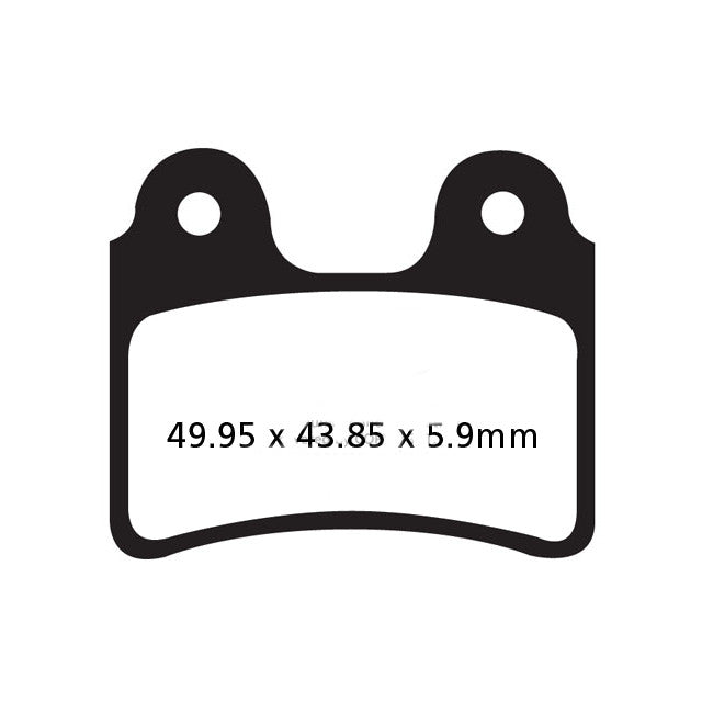 Pastillas de freno AJP PR3 125/200 EBC - carbono FA303TT