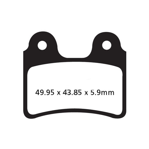 Pastillas de freno AJP PR3 125/200 EBC - carbono FA303TT