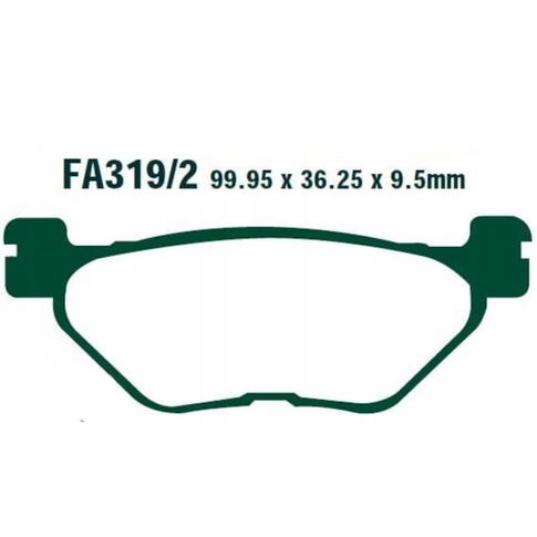 Pastillas de freno Yamaha FJR 1300 / XT 1200 SuperTenere / XV 950-1900 EBC HH - sinterizadas FA319/2HH