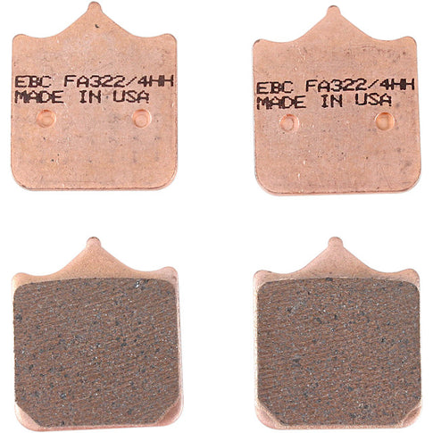 Pastillas de freno Aprilia RSV 1000 / Ducati 749-999 / KTM Duke EBC HH - sinterizadas FA322/4HH