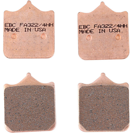 Pastillas de freno Aprilia RSV 1000 / Ducati 749-999 / KTM Duke EBC HH - sinterizadas FA322/4HH
