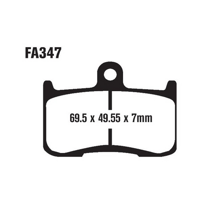 Pastillas de freno delanteras Kawasaki Z 800 >2014 EBC HH - sinterizadas FA347HH