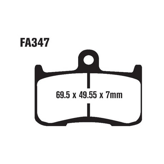 Pastillas de freno delanteras Kawasaki Z 800 >2014 EBC HH - sinterizadas FA347HH