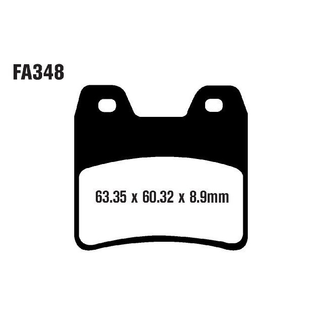 Pastillas de freno traseras Yamaha XJR 1300 02-05 EBC HH - sinterizadas FA348HH