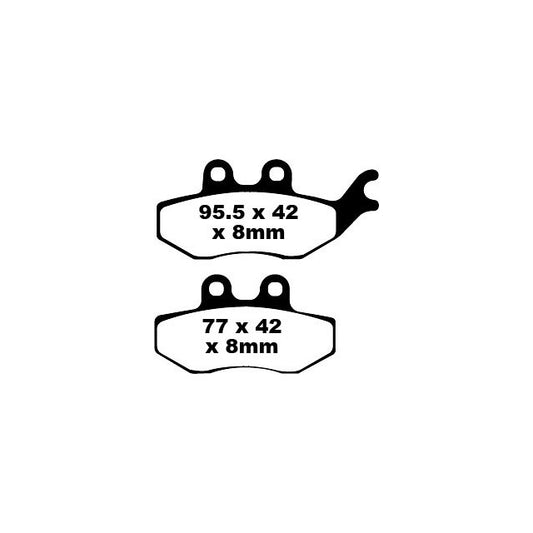 Pastillas de freno Rieju RS2/RS3 50-125 EBC - orgánicas FA374