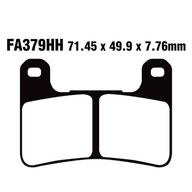 Pastillas de freno delanteras Suzuki GSXR 600 / 750 EBC HH - sinterizadas