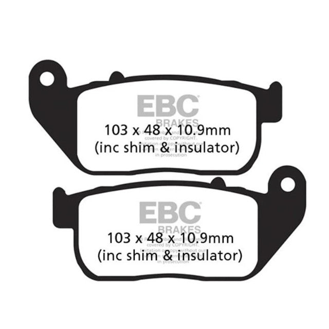 Pastillas de freno Harley Davidson XL 883-1200 EBC - orgánicas FA381