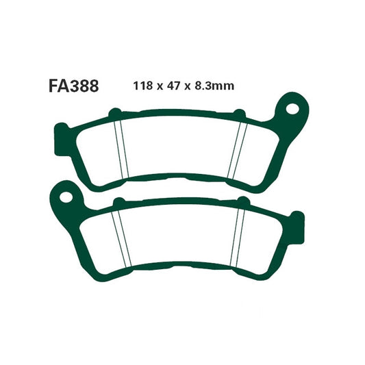 Pastillas de freno delanteras Honda Hornet CB 600 F 2008 EBC HH - sinterizadas FA388HH