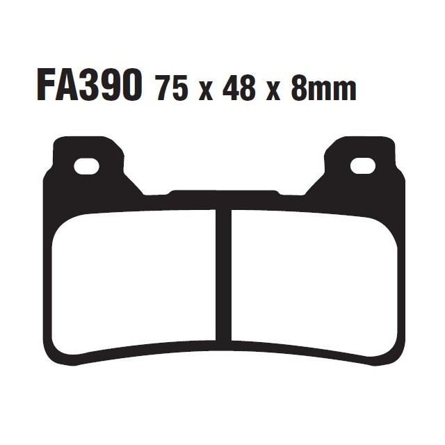 Pastillas de freno delanteras Honda CBR 600/1000 >2008 EBC HH - sinterizadas FA390HH