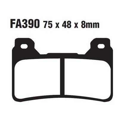 Pastillas de freno delanteras Honda CBR 600/1000 >2008 EBC HH - sinterizadas FA390HH