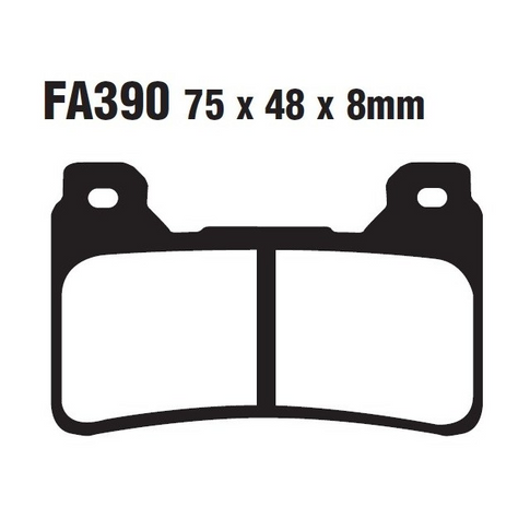 Pastillas de freno delanteras Honda CBR 600/1000 >2008 EBC HH - sinterizadas FA390HH