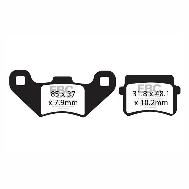 Pastillas de freno Motorhispania MH 10 50/125 EBC TT - carbono FA416TT