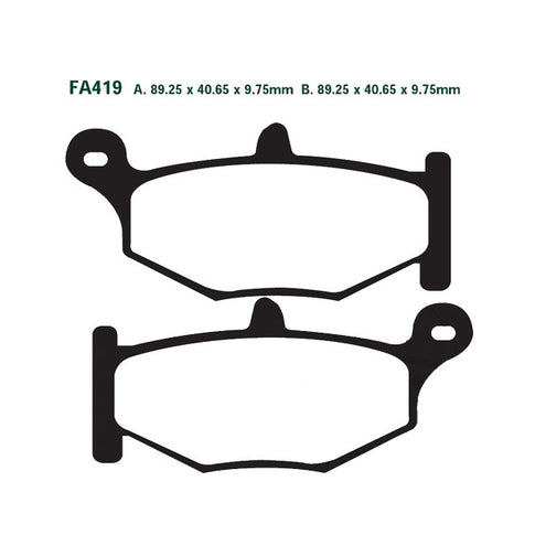 Pastillas de freno traseras Suzuki GSX-R 600 06-10 EBC FA419