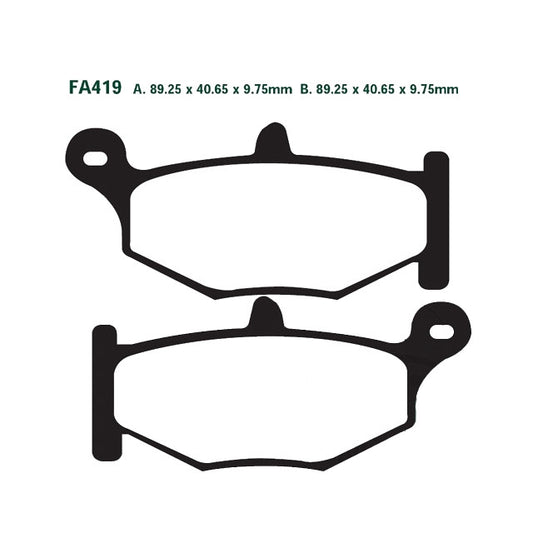Pastillas de freno traseras Suzuki GSX-R 600 06-10 EBC FA419