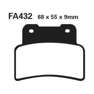 Pastillas de freno delanteras Yamaha YZF-R 125 14-18 EBC - organicas SFA432