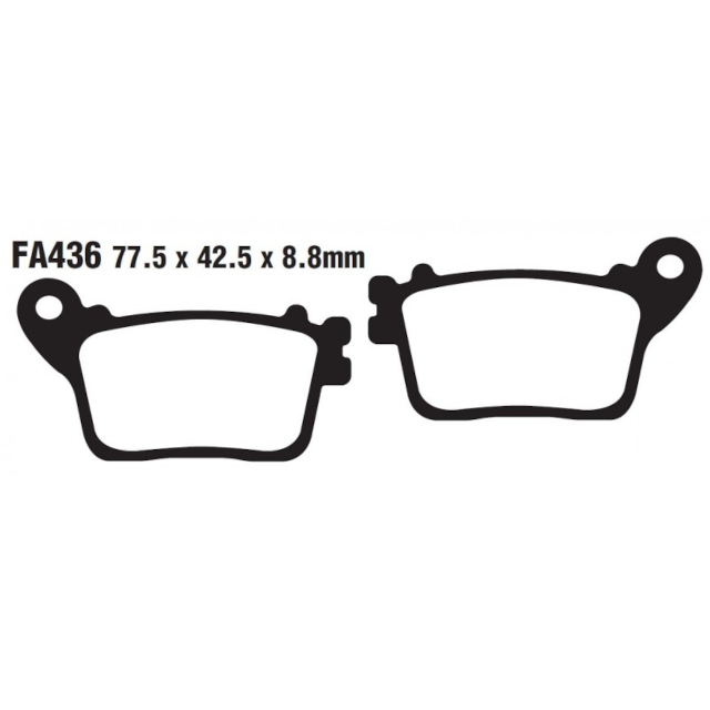 Pastillas de freno traseras Honda CB 600 F Hornet 07-11 EBC - organicas FA436