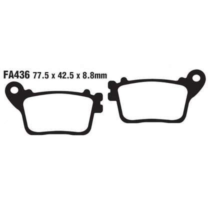 Pastillas de freno traseras Honda CB 600 F Hornet 07-11 EBC HH - sinterizadas FA436HH