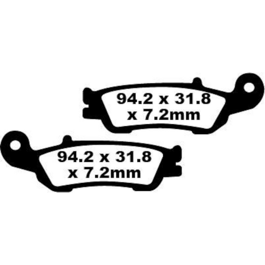 Pastillas de freno delanteras Yamaha YZ 125/250/450 F 08-21 EBC R - sinterizadas FA450R