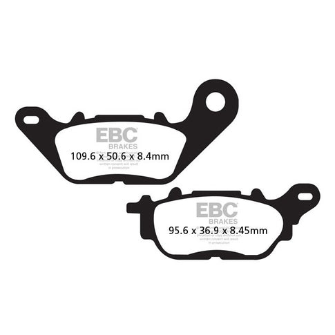 Pastillas de freno traseras Yamaha YBR 125 EBC - carbono SFAC464