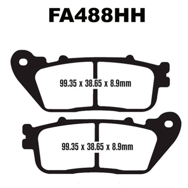Pastillas de freno delanteras Honda VFR 800 / CB 1000 EBC HH - sinterizadas FA488HH