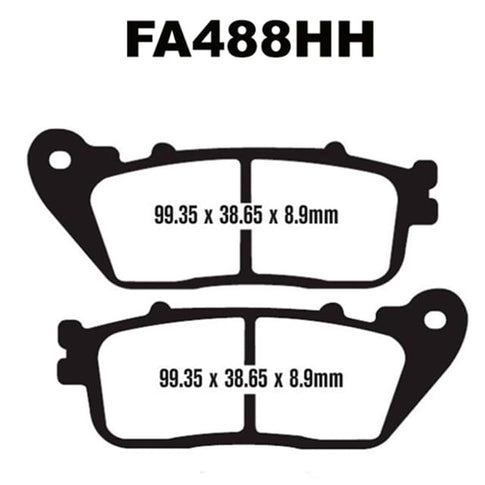 Pastillas de freno delanteras Honda VFR 800 / CB 1000 EBC HH - sinterizadas FA488HH