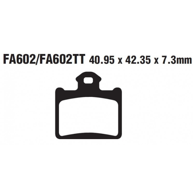 Pastillas de freno traseras KTM SX 85 / Husqvarna TC-85 EBC R - sinterizadas FA602R