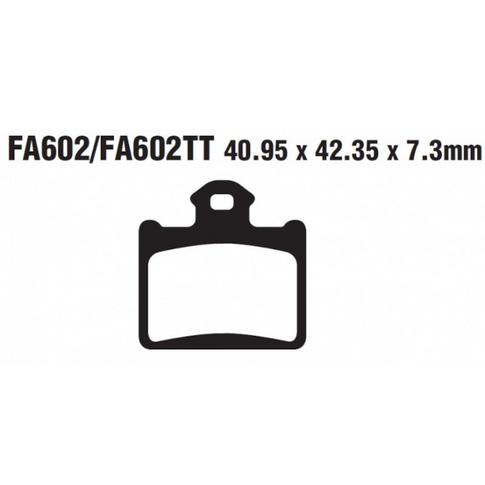 Pastillas de freno traseras KTM SX 85 / Husqvarna TC-85 EBC R - sinterizadas FA602R