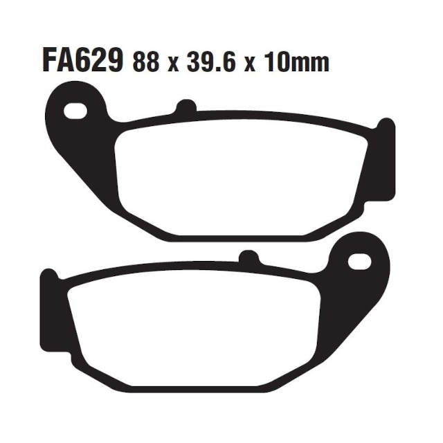 Pastillas de freno traseras Honda CBR 125 / Suzuki 125 GSX EBC - organicas FA629