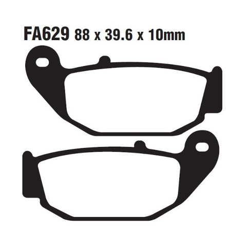 Pastillas de freno traseras Honda CBR 125 / Suzuki 125 GSX EBC - organicas FA629