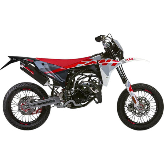 Fantic XM 50 Motard 2T performance E5 branco-vermelho