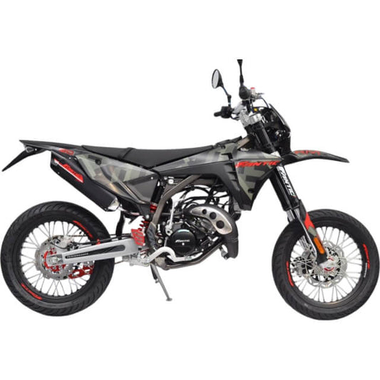 Fantic XM 50 Motard 2T performance E5 camuflado