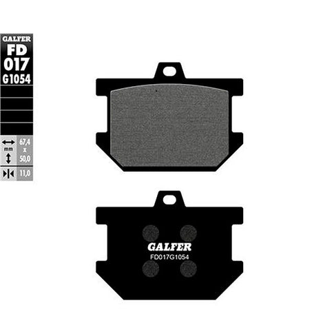Pastillas de freno Yamaha RD 400 1979 Galfer FD017G1054