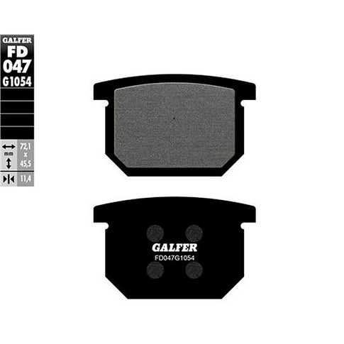 Pastillas de freno Suzuki GS 500/550/650/750/850 Galfer - semi-metal FD047G1054