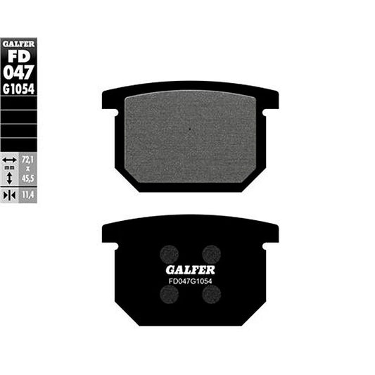 Pastillas de freno Suzuki GS 500/550/650/750/850 Galfer - semi-metal FD047G1054