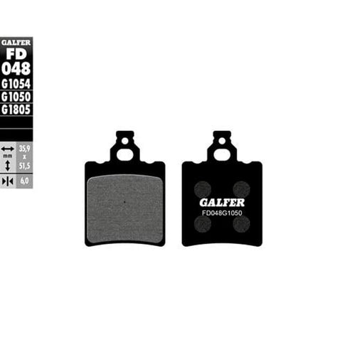 Pastillas de freno Derbi GPR 50/75 >1990 Galfer FD048G1050