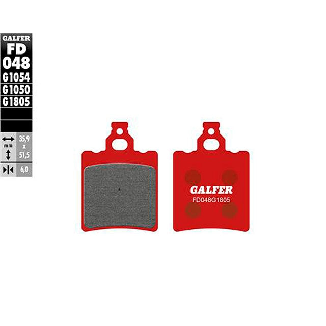 Pastillas de freno Derbi GPR 50/75 >1990 Galfer - trial FD048G1805