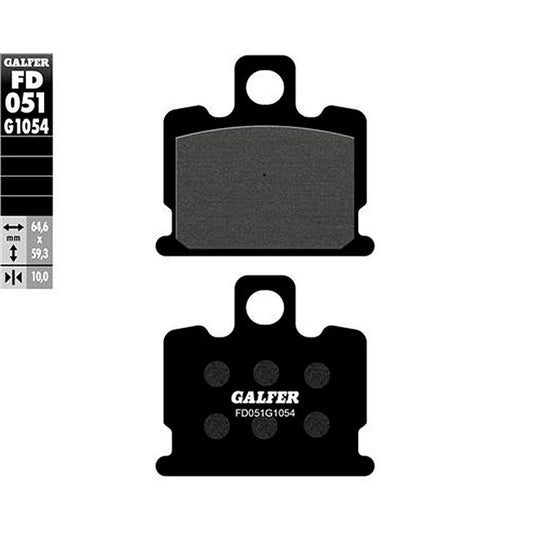 Pastillas de freno Yamaha RD 250/350 LC Galfer - semi-metal FD051G1054