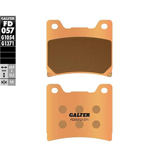 Pastillas de freno traseras Yamaha RD 250/350 LC Galfer - sinterizadas FD057G1371