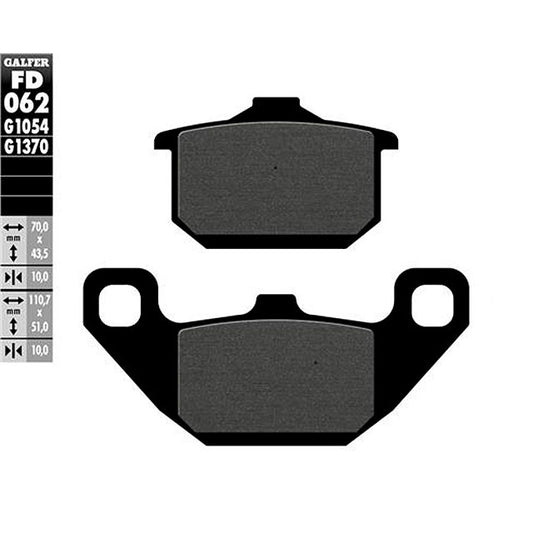 Pastillas de freno Kawasaki ZX 400 86-87 Galfer - semi-metal FD062G1054