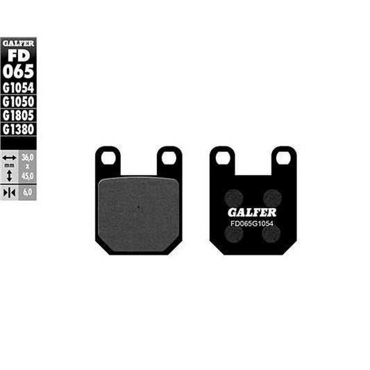 Pastillas de freno Derbi Senda DRD PRO / Racing 50 >2006 Galfer - semi-metal FD065G1054
