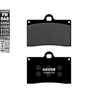 Plaquettes de frein Gas Gas SM 125/450 >2005 Galfer